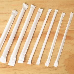 LOKYO في الأسهم الأبيض الطبيعة الفردية حزمة الشرب القش شاي فقاعات القابلة للتحلل ورقة القش - Product Image 4