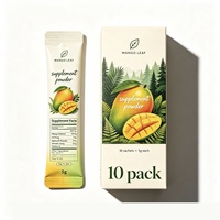 Sachets vides personnalisés pour poudre en stick, emballage en bande, sachets vides pour stick avec boîte de présentation en papier