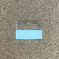 100 crochets adhésifs transparents en PET pour présentoirs de vente au détail, épaisseur 0,4 mm, avec trou Euro