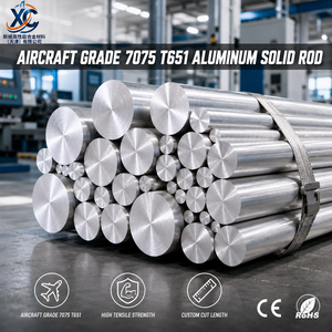Barra Sólida de Aluminio 7075 T651 de Grado Aeronáutico, Alta Resistencia a la Tracción, para Componentes Aeroespaciales y Piezas de Competición, Longitud Personalizada - Product Image 1