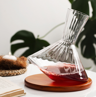 Carafe à vin rouge, whisky, vodka, tequila en cristal de luxe de 1000 ml, forme de verre à boire, fabrication d'usine de mode 2024, usage domestique