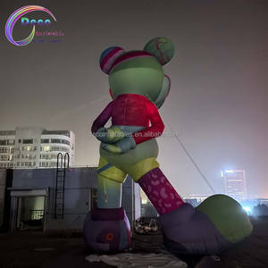 มิกกี้เมาส์เป่าลมการ์ตูนแบบเป่าลมได้พร้อมไฟ LED และพัดลมในตัวสำหรับแสดงกิจกรรมทนทานปรับแต่งได้ - Product Image 4