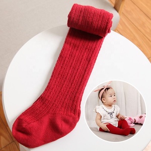 Tùy Chỉnh Bé Dễ Thương Đầy Màu Sắc Vớ Đan Cotton Trẻ Em Bít Tất Dễ Thương Màu Hồng Trắng Nén Vớ Bé - Product Image 2
