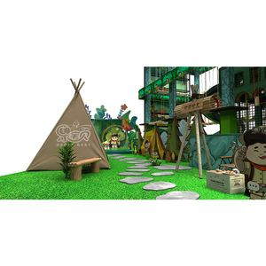 Parc d'aventure commercial personnalisé avec parcours de cordes, équipement de terrain de jeu intérieur pour enfants avec mur d'escalade - Product Image 5
