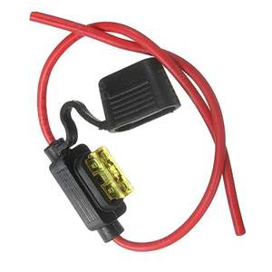 Mobil dalam garis tahan air Standar Tengah Blade 12v pemegang sekering dengan kabel kabel 16awg 15cm - Product Image 1