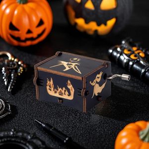 Boîte à musique mignonne à manivelle, mélodie Halloween, cadeaux pour Halloween, <span class=keywords><strong>Noël</strong></span>, la Saint-Valentin, anniversaire, décoration <span class=keywords><strong>de</strong></span> la maison - Product Image 6
