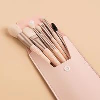 Lot de 8 pinceaux de maquillage bon marché pour débutants, outil de maquillage professionnel, pour fond de teint, sourcils, lèvres et fard à paupières.