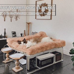 Manta de Felpa Grande y Suave para Perros y Gatos, Venta al por Mayor de Fábrica, Mantiene el Calor, Antiarañazos, Lavable, Diseño de Lujo - Product Image 2