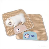 Alfombra Refrescante de Ratán Moderna para Mascotas, Colchoneta de Verano para Perros y Gatos, Transpirable, Lavable, Antideslizante, Alivio del Calor