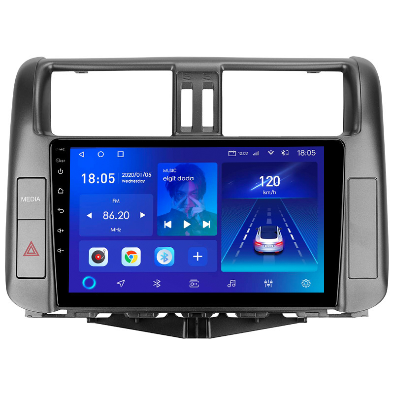 Автомагнитола TS10 FYT7862 для Toyota Land Cruiser Prado 150 2009-2013, мультимедийный проигрыватель, навигация, стерео, GPS, 2din, 2 din, dvd