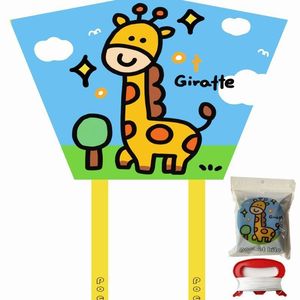 Mini cerf-volant de poche pliable, ensemble complet avec corde et poignée, motif animal de dessin animé mignon, cerf-volant portable pour enfants, jouet de plage - Product Image 3