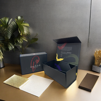 Boîte cadeau de luxe personnalisée avec estampage à chaud doré, en carton pliable de haute qualité, pour l'expédition de sous-vêtements, avec fermeture magnétique