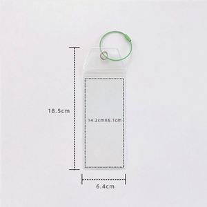 Etiqueta de equipaje de PVC al por mayor con bucles de acero y cierre superior con cremallera para viajes y cruceros, hecha de plástico - Product Image 6