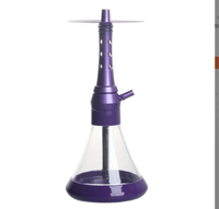 Ensemble de chicha miniature au design unique en acrylique avec un tuyau en silicone de haute qualité et un bol en silicone