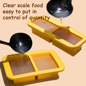 Essentiels pour la maison et la cuisine - 2 grilles, moules en silicone alimentaire réutilisables à libération facile, cubes sou - Product Image 5