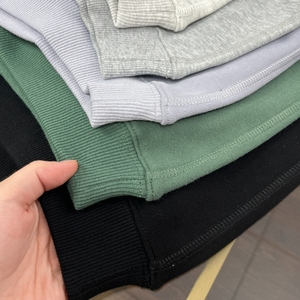 Custom Oversized Crewneck Vintage <b>French</b> Terry Hoodie Women Short Eco-Friendly Front 3D Embroidered Casual Winter Autumn - Product Image 6