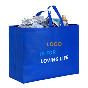 Ot-bolsa de compras de alta calidad con logotipo personalizado, tejido laminado ecológico no bolso de mano, promoción - Product Image 3