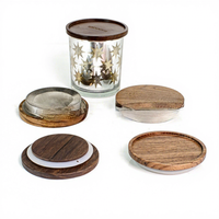 Couvercle de bocal de rangement carré ou rond en bambou, couvercle de tasse, couvercle de mug Mason pour boissons