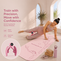 Appareil d'entraînement intelligent personnalisé pour les cuisses, avec compteur et résistance réglable, en PP+PTE, violet, équipement d'exercice pour les jambes, yoga, gym à domicile, OEM ODM