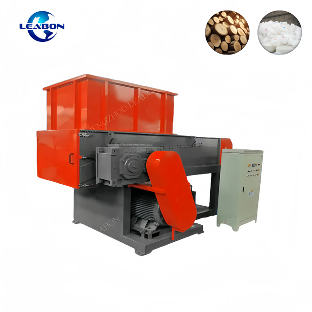Small Industrial Single Shaft Aluminum Wood Biomass Textile Glass Recycling Crushing Shredder Machine Price