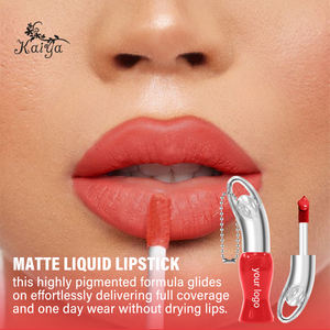 OEM Logo personnalisé cosmétiques tache à lèvres forme mignonne porte-clés brillant à lèvres mat Super séjour velours soyeux crème <span class=keywords><strong>encre</strong></span> mate rouge à lèvres liquide - Product Image 5