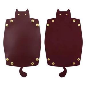 PU Leather Cute Cat Shape <b>Foldable</b> <b>Desk</b> Tray with Embossing Printing-Durable Promotional Gift for Office or Gaming - Product Image 4