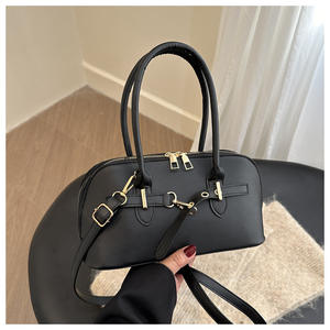 Bolso de Mano de Lujo, Diseño Retro, Simple, Nuevo, Moderno, Color Sólido, Gran Capacidad, Bandolera, con Cremallera, Impermeable, para Mujer - Product Image 5