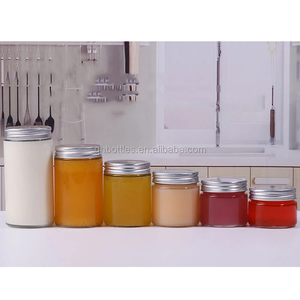Harga Terjangkau Ukuran Alat Pengisi 93mm 200ml 280ml 300ml 500ml 770ml 1L Stoples Kaca Mulut Lebar untuk Body Lotion dengan Tutup Plastik Metalik - Product Image 4