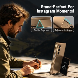 เคสโทรศัพท์แบบด้านพร้อมช่องใส่การ์ด สำหรับ Samsung Z Fold 8 Ultra 7 6 5 พร้อมที่เก็บปากกา Stylus  ฟิล์มกันรอยหน้าจอ ป้องกันการกระแทก - Product Image 4