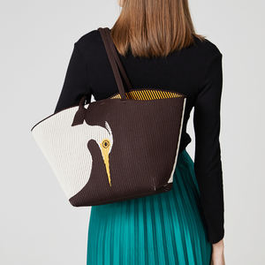 Vendita calda su misura di alta qualità in poliestere riciclato Tote Bag da <span class=keywords><strong>donna</strong></span> a spalla di grande capacità da <span class=keywords><strong>donna</strong></span> Shopping Tote Bag - Product Image 4
