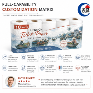 Papel Higiénico Suave de 3 Capas con Diseño de Paisaje de Canal Tradicional del Mercado <span class=keywords><strong>Flotante</strong></span> del Sur de Vietnam - Product Image 5