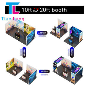 Haute qualité installation rapide Portable LED salon présentoir boîte à lumière équipement de stand d'exposition - Product Image 3