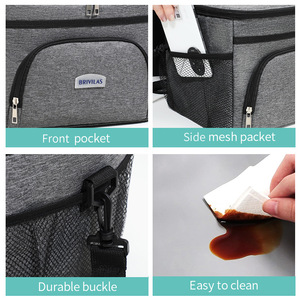 Vente chaude unique épaule Camping en plein air sac de pique-nique capacité accrue frais-garder étanche PEVA isolation stockage de glace - Product Image 4