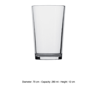 Vaso Conique de Vidrio 28 cl Arcoroc H 12 cm Ø 7 cm