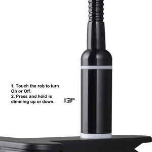 Lampe de lecture à LED pour tête de lit Lampe de projecteur à clipser pour bureau, lit de dortoir, lampe de livre à pince à intensité variable avec col de cygne flexible - Product Image 5