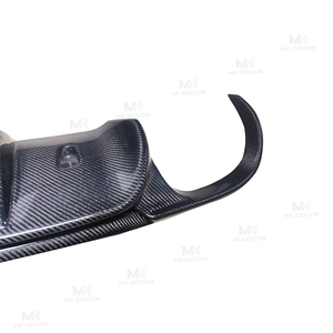 Sợi Carbon Thực V Phong Cách Phía Sau Khuếch Tán Bumper Lip Splitter Cho 2012 2015 Porsche 911 991 Chất Lượng Cao Phía Sau Lip Xe Phong Cách - Product Image 3