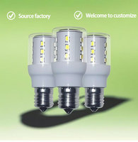 Bombilla LED E17 Tipo Maíz 3W 4W AC85-265V Amplio Rango de Voltaje 360 Mini Tamaño 28*67mm Lámpara LED Tipo Maíz para Iluminación Decorativa Interior