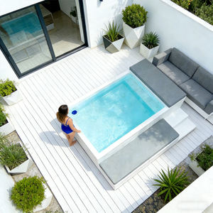 Piscine portable en fibre de verre avec canapé et pompe à chaleur – Idéale pour les complexes hôteliers, les villas et les jardins familiaux - Product Image 2