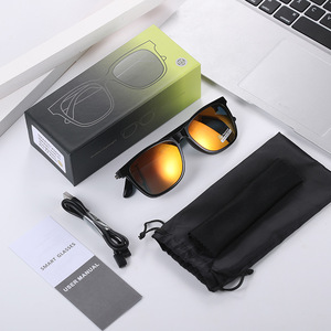 Smart Audio Glasses Black Blue Orange Touch Control Wireless Speaker Phone Call Anti Blue Light UV Protection - Product Image 5