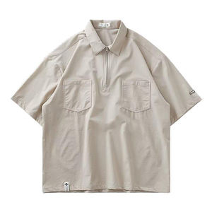 Polo Juvenil, Popular, Minimalista, Nuevo, Color Sólido, Personalizable, Manga 3/4, Versátil, Moderno, para Hombre - Product Image 4