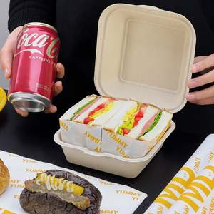 Papier kraft jetable écologique personnalisé en gros, résistant à la graisse, pour emballer les hamburgers, les sandwichs, le pain, alimentaire, imprimé - Product Image 4
