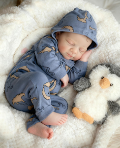 Muñecas Bebé <span class=keywords><strong>Reborn</strong></span> R&B de 20" Realistas y Suaves, Princesa de Cuerpo Completo con Conjunto de Moda para <span class=keywords><strong>Niñas</strong></span> Pequeñas y Recién Nacidas - Product Image 2