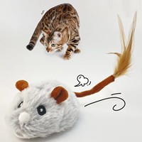 Jouet pour animaux de compagnie pour le divertissement quotidien, satisfaire aux besoins naturels d'instinct de prédateur, souris en peluche pour chat, pour l'élevage moderne des chats d'intérieur
