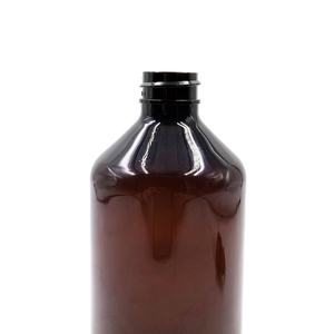 Bouteille vide personnalisable avec logo pour savon, lotion corporelle, shampoing, gel douche, après-shampoing – 16oz 500ml, ambre/noir - Product Image 6