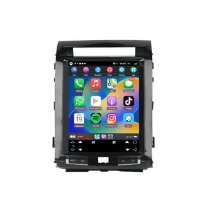 Android 13 12.1 ''autoradio Stereo ip schermo Carplay navigazione GPS WIFI FM RDS Mirror Link per 2008-2015 Toyota Land Cruiser