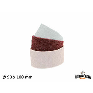 Red medium grain <b>sanding</b> <b>belts</b> 90x100mm (4pcs) - Product Image 2