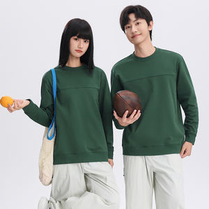 All'ingrosso girocollo essenziale 330Gsm Unisex Plain pesante <span class=keywords><strong>felpa</strong></span> personalizzata ricamata girocollo felpe uomo - Product Image 3