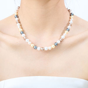 Colar de Pérolas Naturais Brancas de Água Doce Clássico e Elegante Joia de Pérola Pura - Product Image 5