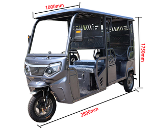 دراجة نارية كهربائية ثلاثية العجلات مخصصة للبالغين بقوة 500 واط و1500 واط و2000 واط مع كابينة وسقف ومقصورة للركاب - Product Image 3