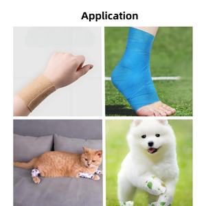 Bande de sport élastique adhésive respirante avec logo personnalisé, longueur en coton, bandages cohésifs, enveloppe auto-adhésive, athlétique, unisexe - Product Image 5